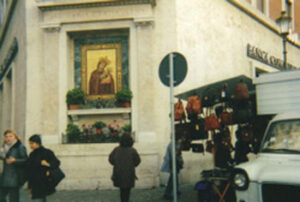 A madonna on a corner in Rome